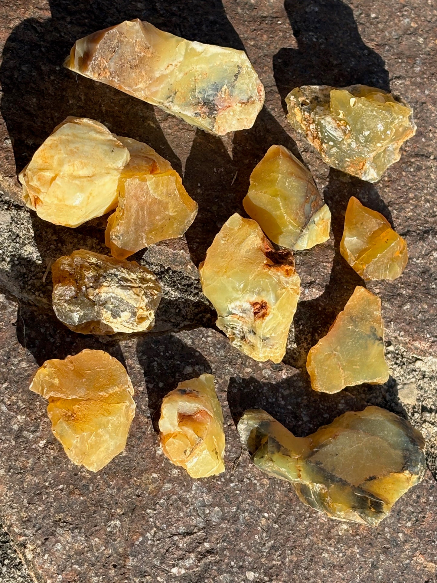 Opal gelb Honigopal, Edelsteinqualität Dendritenopal Goldopal, Madu Opal