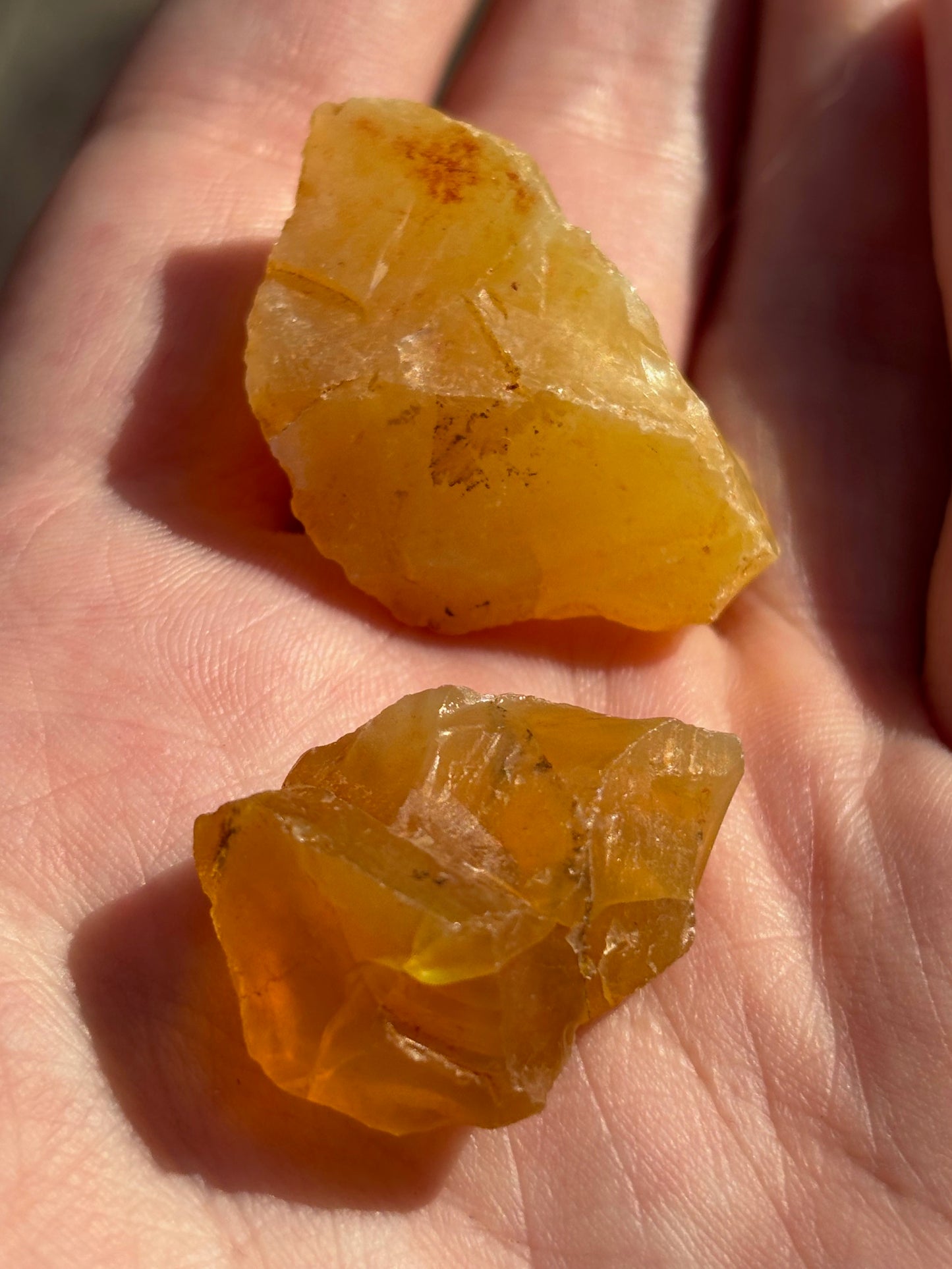 Opal gelb Honigopal, Edelsteinqualität Dendritenopal Goldopal, Madu Opal