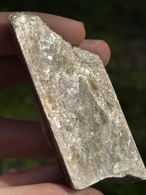 Muskovit Glimmer Rohsteine, Lepidolit Goldglimmer, Pigment, ColorIndex PW 20.77019. Weiß, Silber Acryl, Kalk / Fresko