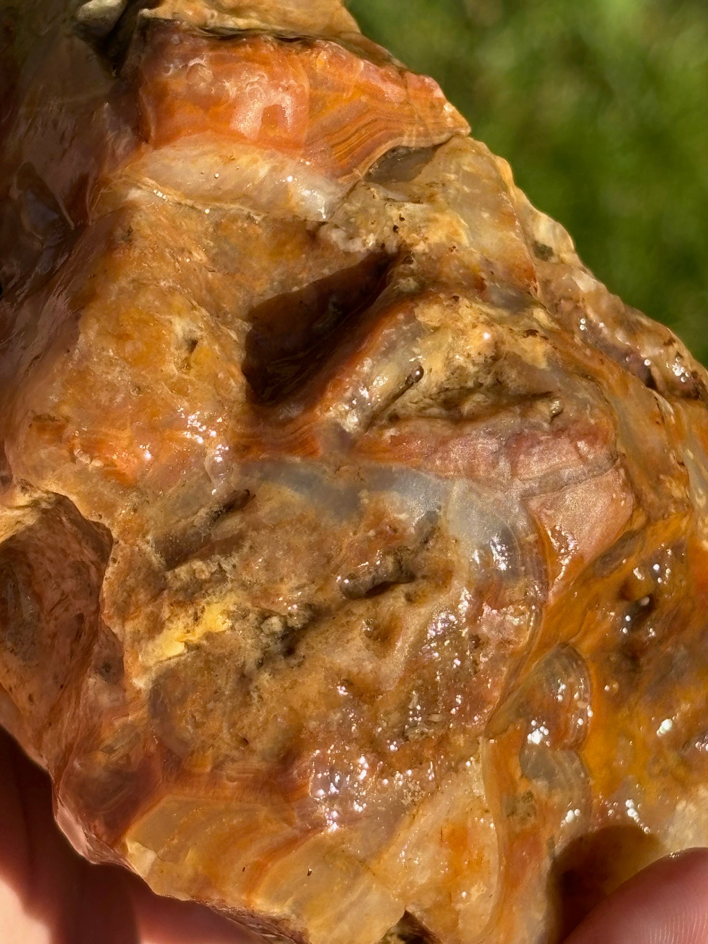 Verschiedene Achat Rohsteine, Knollen, Karneol, Chalcedon