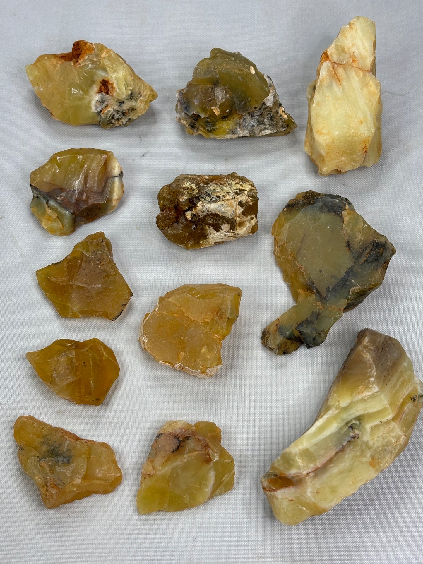 Opal gelb Honigopal, Edelsteinqualität Dendritenopal Goldopal, Madu Opal