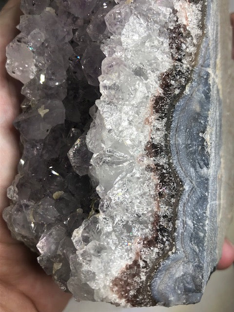 Amethyst Drusenstück groß & freistehend, gute Qualität