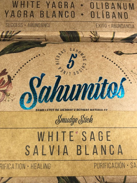 Premium Maha Sahumito Räucherbündel – Handgefertigter Weißer Salbei, Palo Santo + Myrrhe & Weihrauch-Smudges