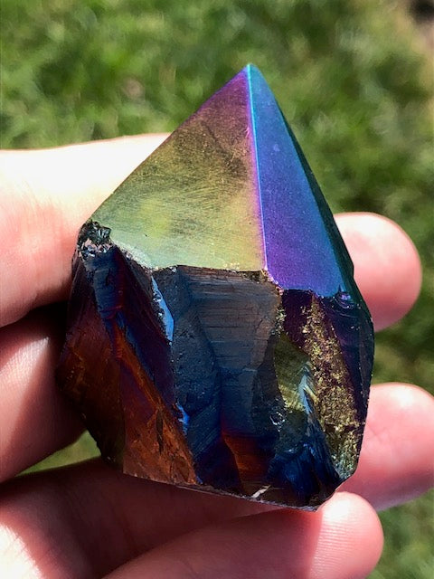 Angel Aura oder Titan Aura in bester Qualität, Bergkristall Rosenquarz Amethyst Kristalle Regenbogen Aura