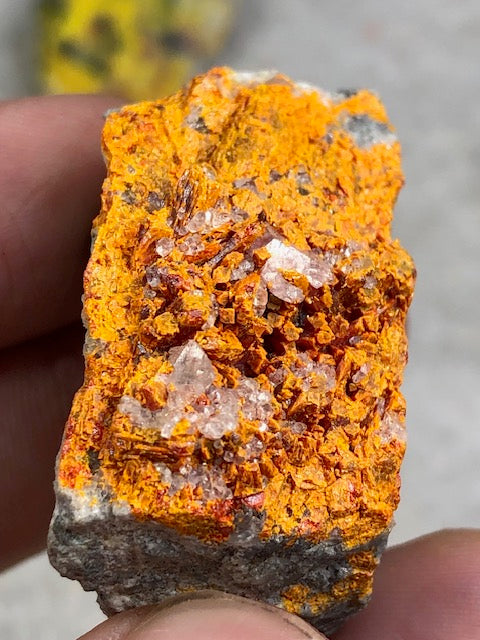 Auripigment & Realgar Kristall Sammlung 7 Stück, in bester Qualität, Großhandel