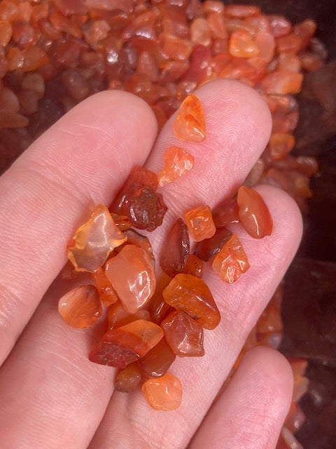 Micro-Trommelsteine S & XS – Rutilquarz, Karneol, Blauquarz & Jaspis in Top-Qualität