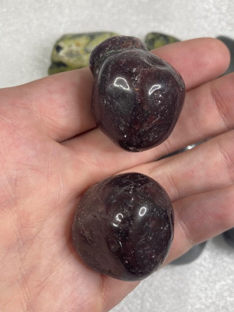 Hämatit, Nephrit Jade, Granat Trommelsteine beste Qualität Almandin, Blutstein