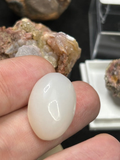 Edelopal Sammlung weltweit, 7 Stück Welo/ Boulder/ Feuer/ Glas Opal Hyalith Schwarzopal