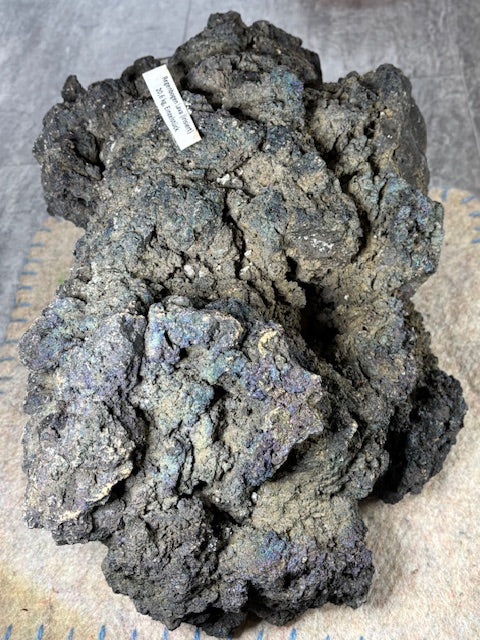 Lavastein irisiert! XXL ca. 20,6Kg Museum Buntkupfer, Rarität in bester Qualität, Bornit Regenbogenlava