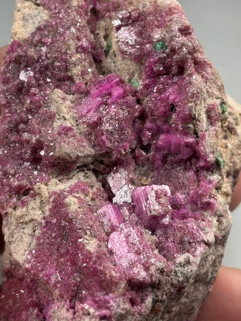 Cobaltocalcit mit Kolwezit Kristalle in sehr guter Qualität, Kongo, Erythrin, Cobalt Calcit Kobalt, Cobaltblüte, Cobaltcalcit Kobaltodolomit Rosasit Kobalt-Calcit Sphärocobaltit