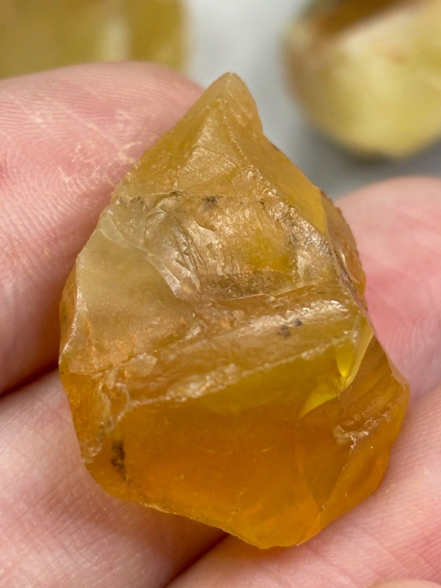 Opal gelb Honigopal, Edelsteinqualität Dendritenopal Goldopal, Madu Opal