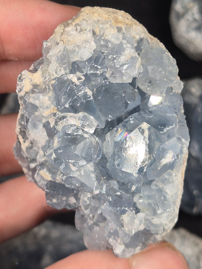 Coelestin Kristall Druse blau, in bester Qualität, Celestin Celestit