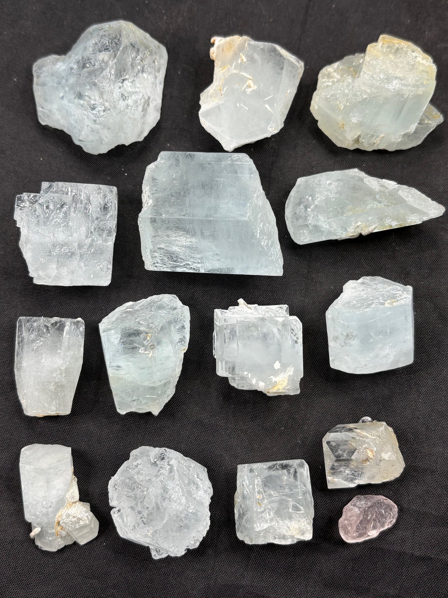 Aquamarin Kristalle in sehr guter Qualität, Pakistan