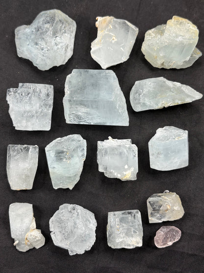 Aquamarin Kristalle in sehr guter Qualität, Pakistan