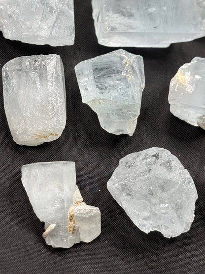 Aquamarin Kristalle in sehr guter Qualität, Pakistan