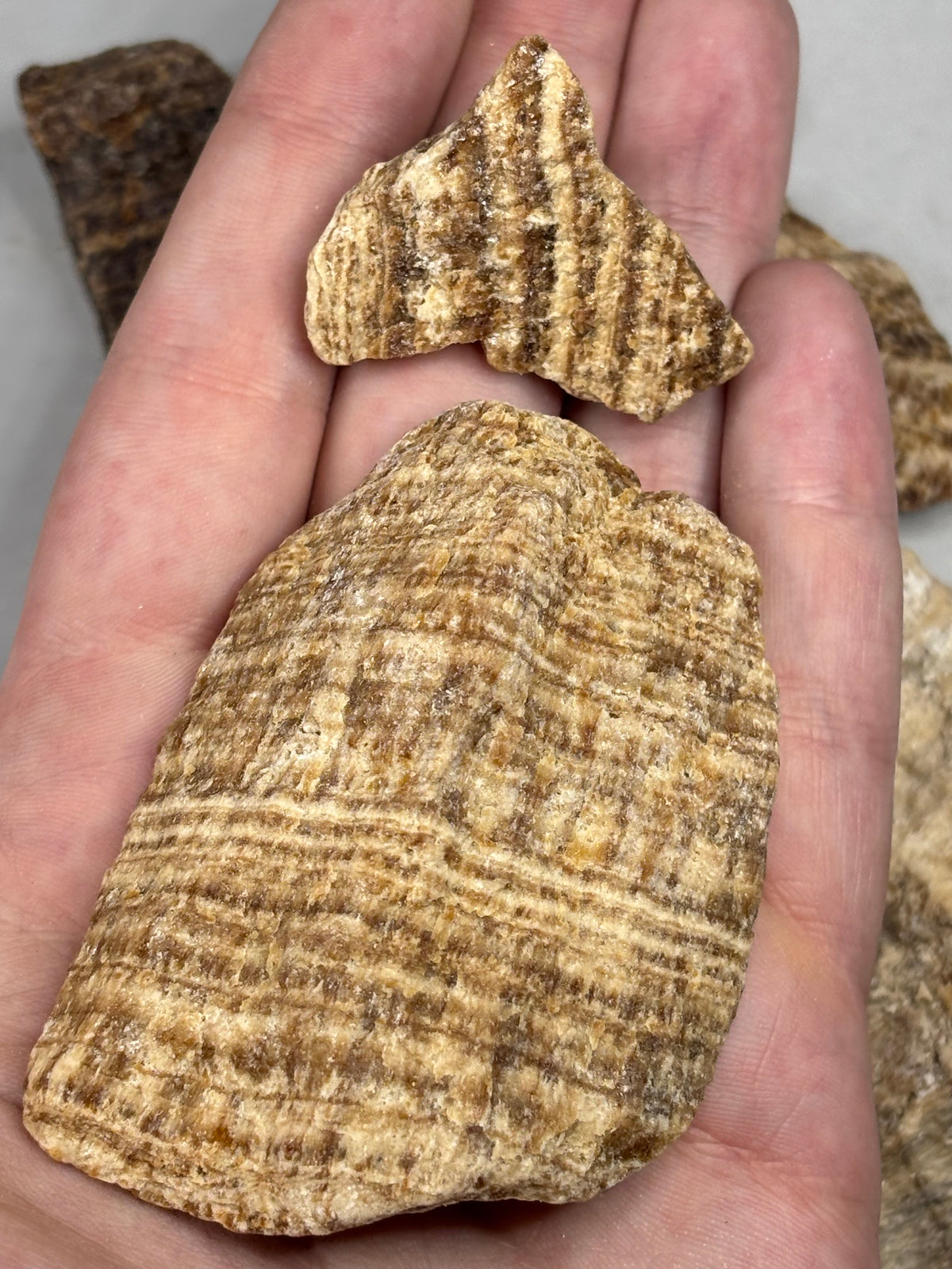 Aragonit gebändert Rohsteine, Onyx-Marmor Peru Naturstein