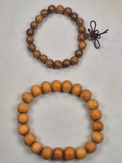Edelholz Perlen Armbänder, Zedern oder Wengenholz Himalaya-Zeder