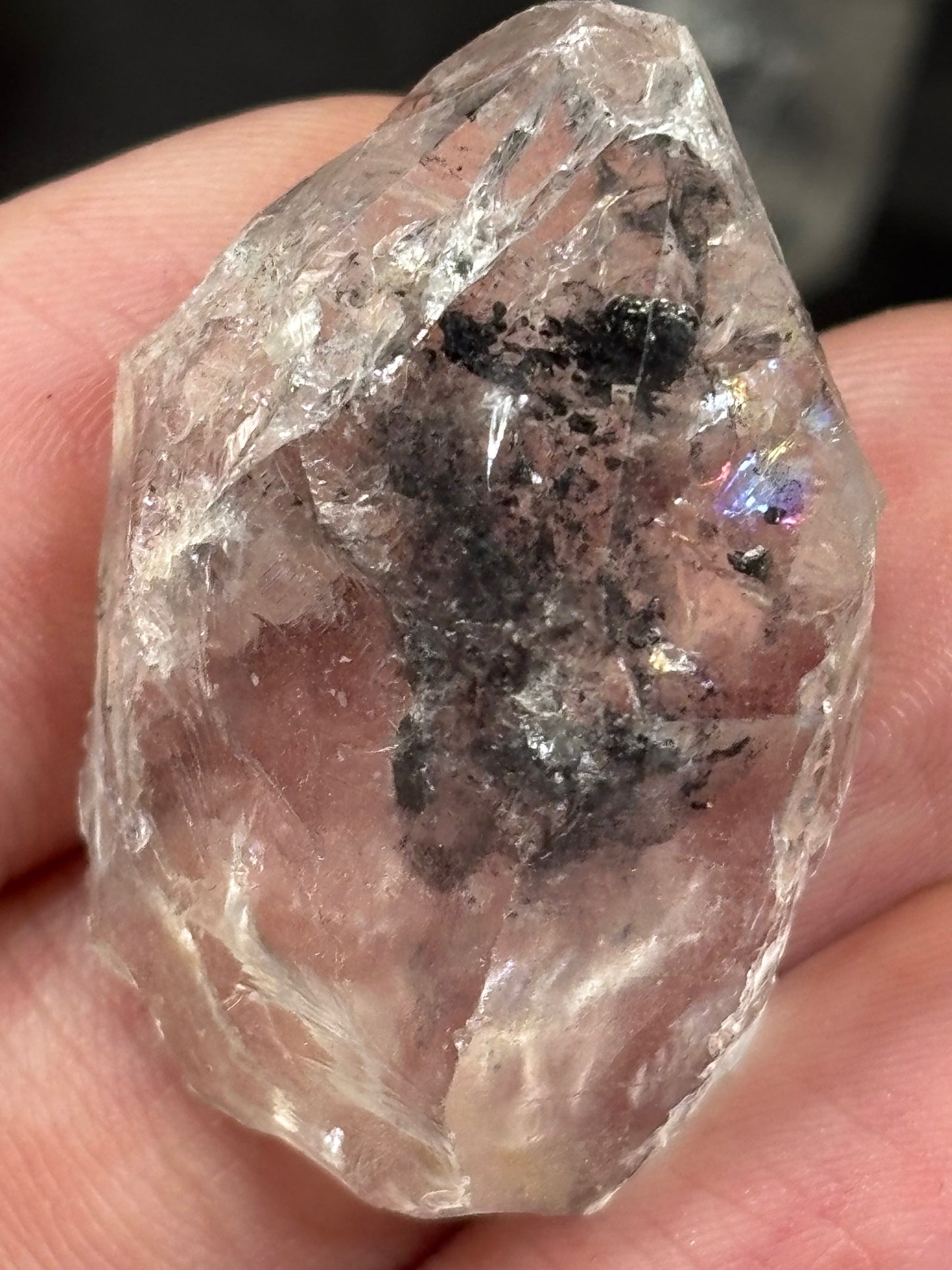 Bergkristall im Herkimer Diamanten Stil, Guizhou China, sehr gute Qualität, Enhydro