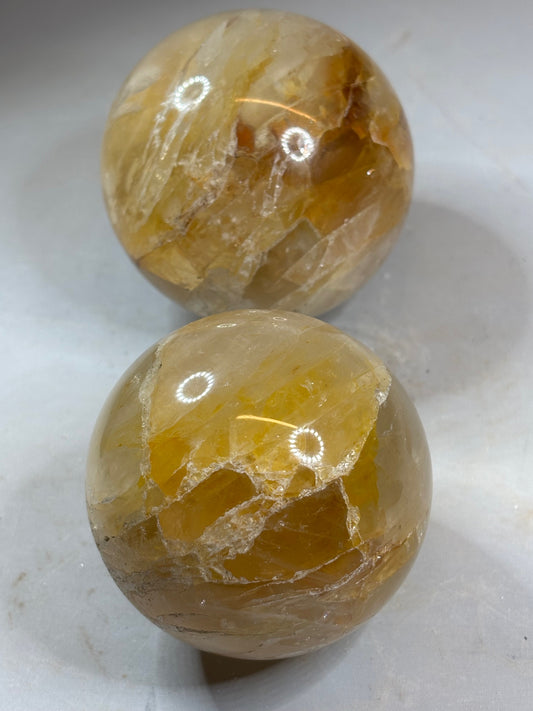 Citrin Golden Healer Kugel XL, in bester Qualität, gelber Quarz Hämatoidquarz