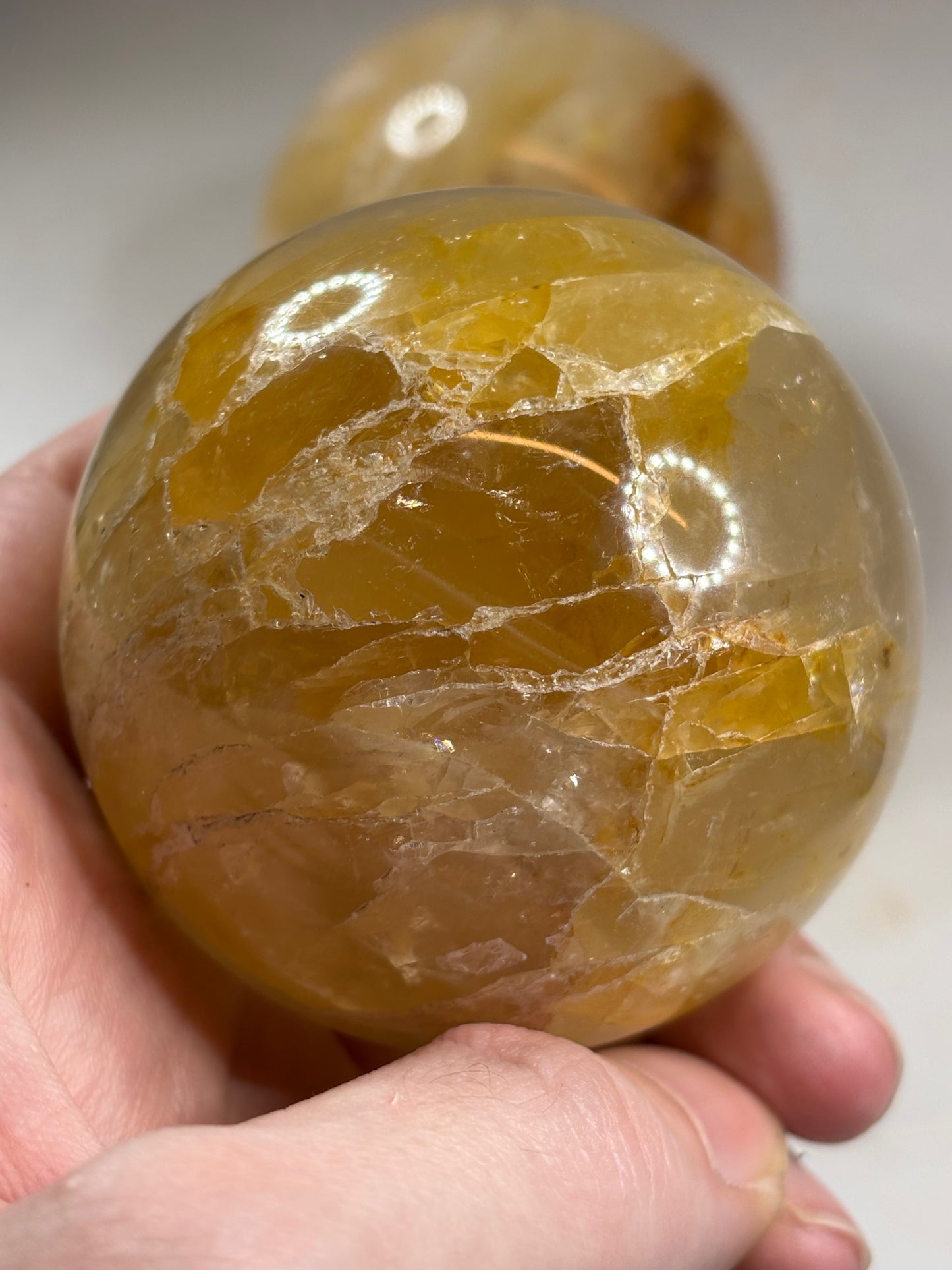 Citrin Golden Healer Kugel XL, in bester Qualität, gelber Quarz Hämatoidquarz