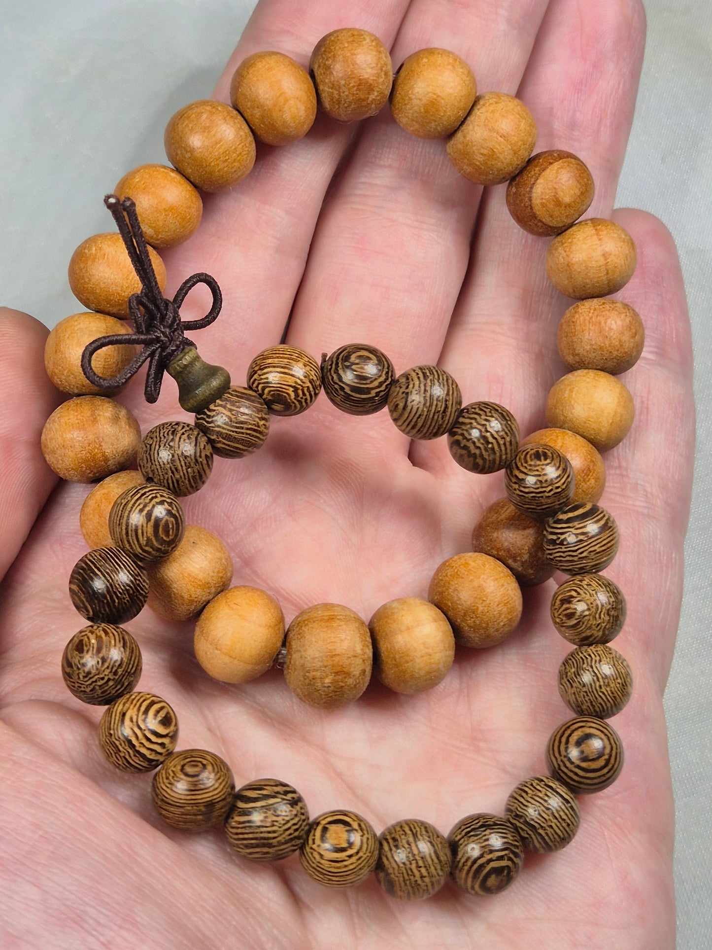 Edelholz Perlen Armbänder, Zedern oder Wengenholz Himalaya-Zeder
