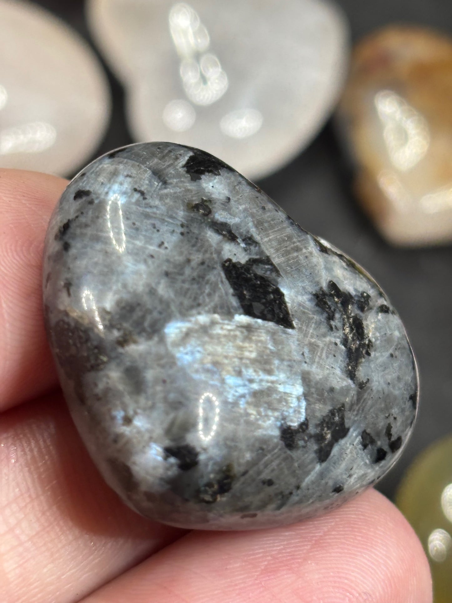 Edelstein Herz ca. 25 x 25mm verschiedene Sorten aus aller Welt, Edelsteinherzen in bester Qualität