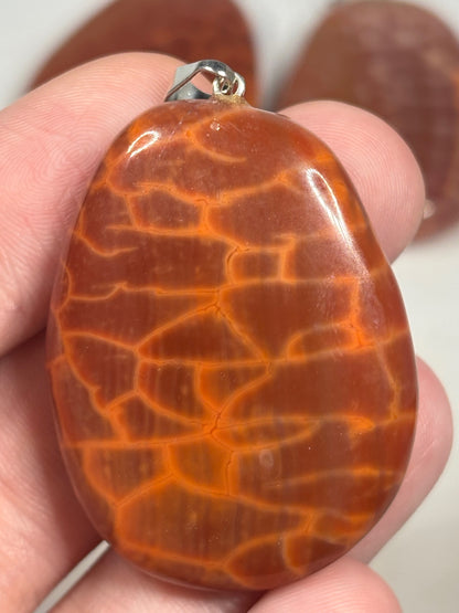 Feuerachat Anhänger in sehr guter Qualität