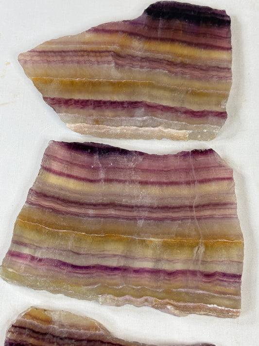 Fluorit Scheibe, in bester Qualität, Regenbogenfluorit Honigfluorit