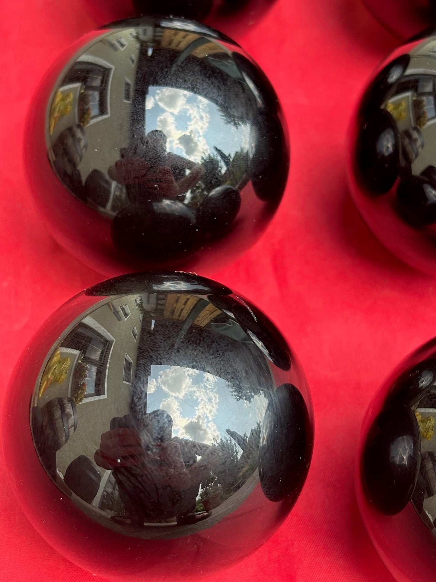 Schwarze Obsidian Kugel, in bester Qualität, durchschnittlich ca. 55mm Durchmesser