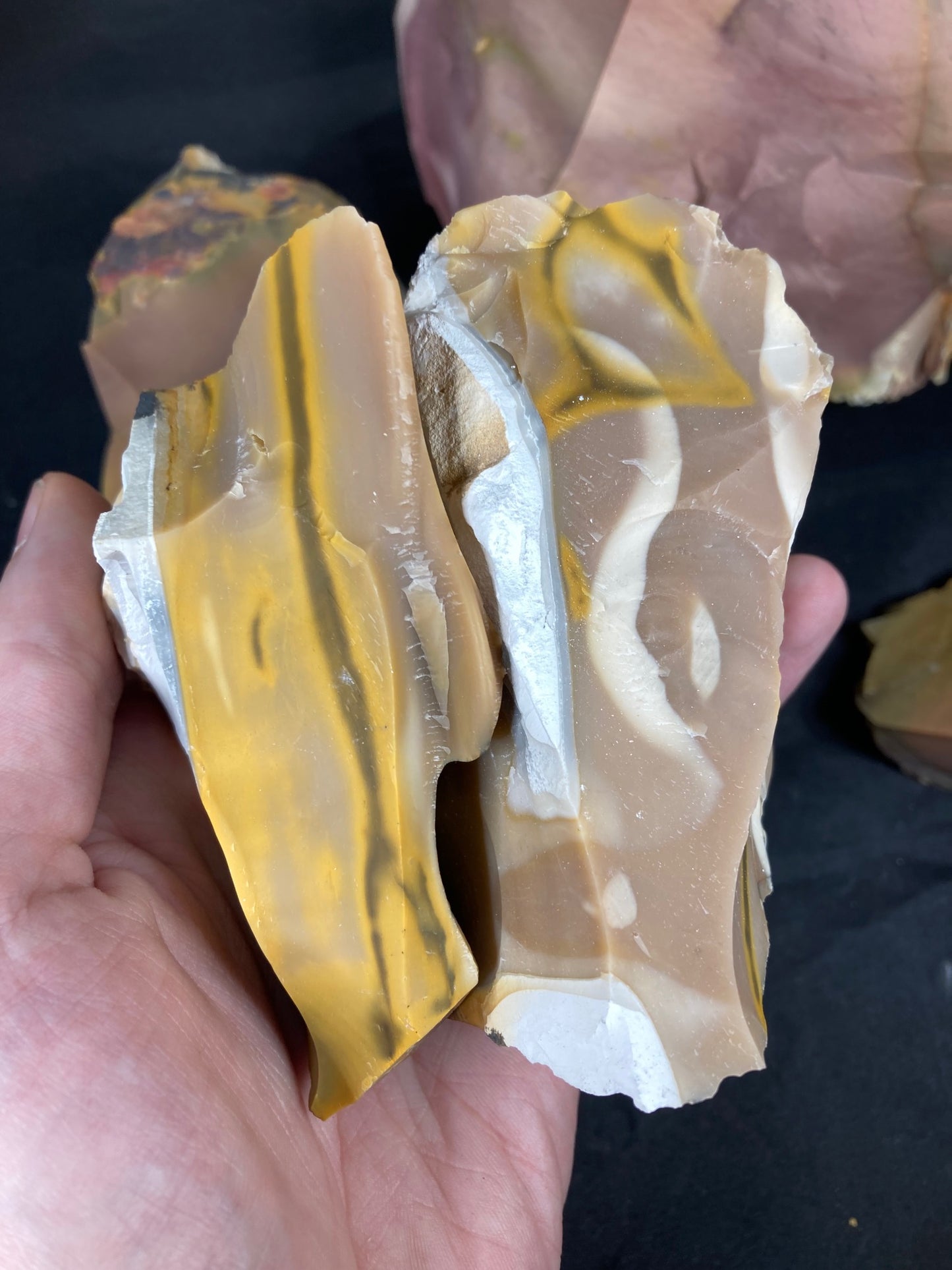 Mookait Rohsteine beste Qualität, Jaspis, Dendriten Opal, Mokait Quarz