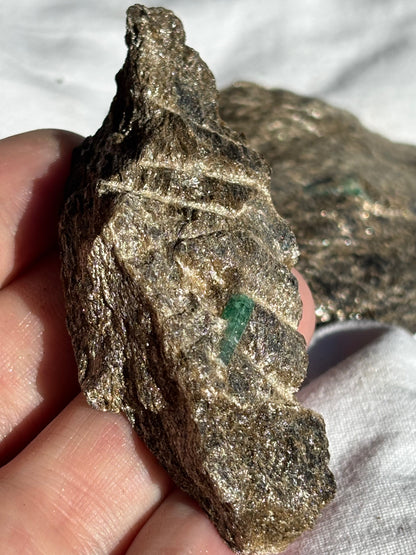 Smaragd Kristalle auf Matrix Habachtal, Salzburg Österreich, beste Qualität