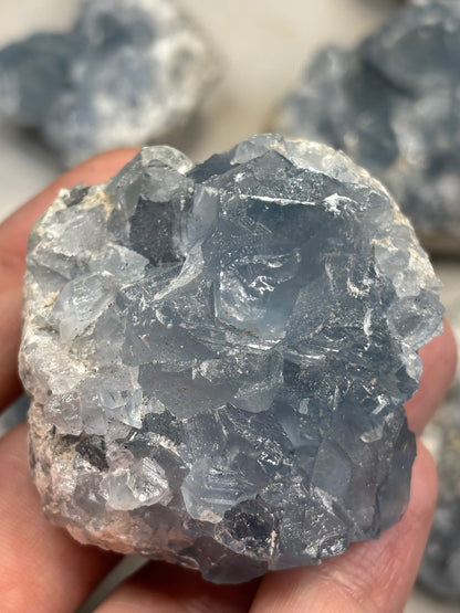 Coelestin Kristall Druse blau, in bester Qualität, Celestin Celestit