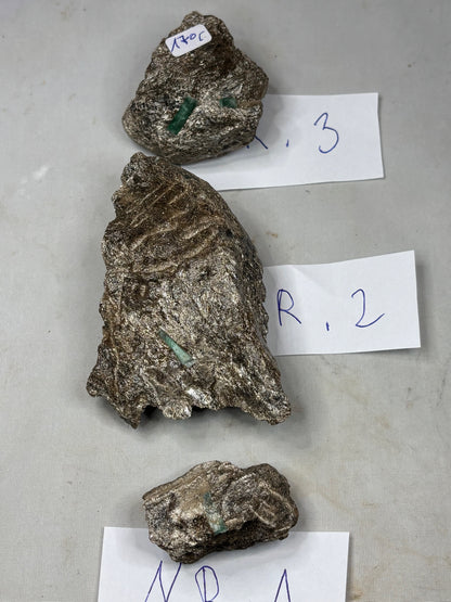 Smaragd Kristalle auf Matrix Habachtal, Salzburg Österreich, beste Qualität