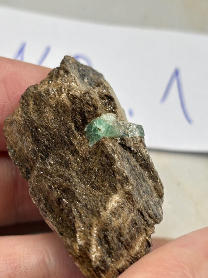 Smaragd Kristalle auf Matrix Habachtal, Salzburg Österreich, beste Qualität