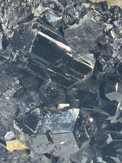Turmalin schwarz, Rauchquarz & Hyalith (UV-aktiv) Kristallstufe XXL (ca. 5,1Kg), beste Qualität Schörl Museum Morion Glasopal