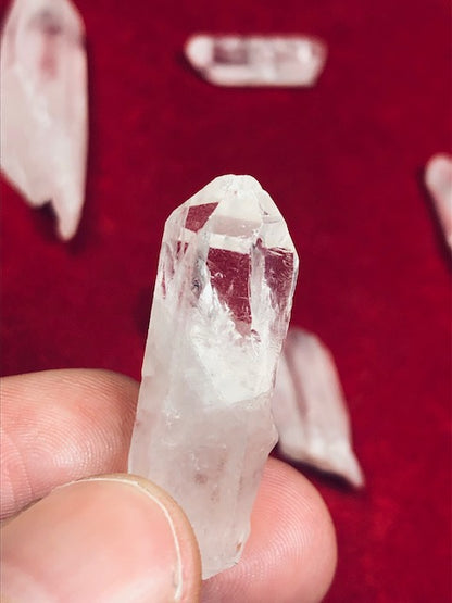 Bergkristall Spitze Laser- Nadel Quarz, in sehr guter Qualität