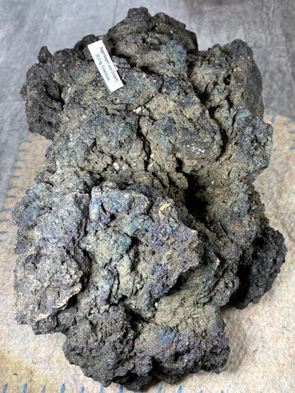 Lavastein irisiert! XXL ca. 20,6Kg Museum Buntkupfer, Rarität in bester Qualität, Bornit Regenbogenlava