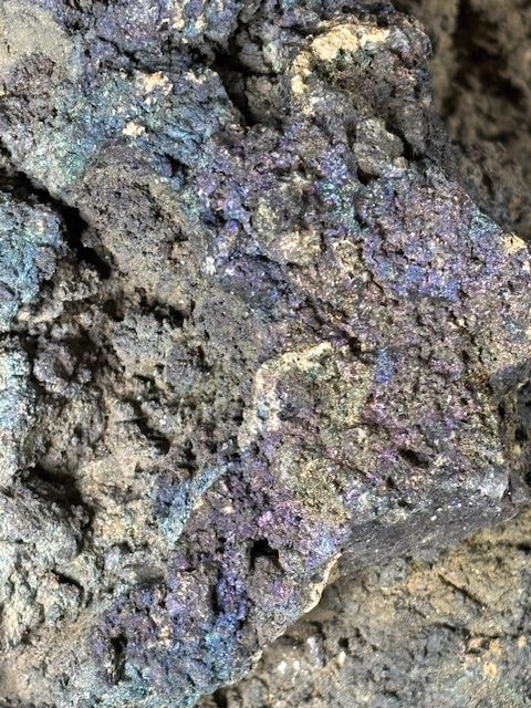 Lavastein irisiert! XXL ca. 20,6Kg Museum Buntkupfer, Rarität in bester Qualität, Bornit Regenbogenlava