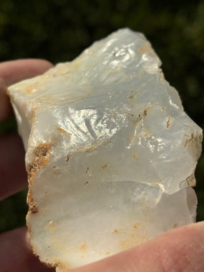 Kascholong Rohsteine Opal weiß, Edelsteinqualität Milchopal Porzellanopal
