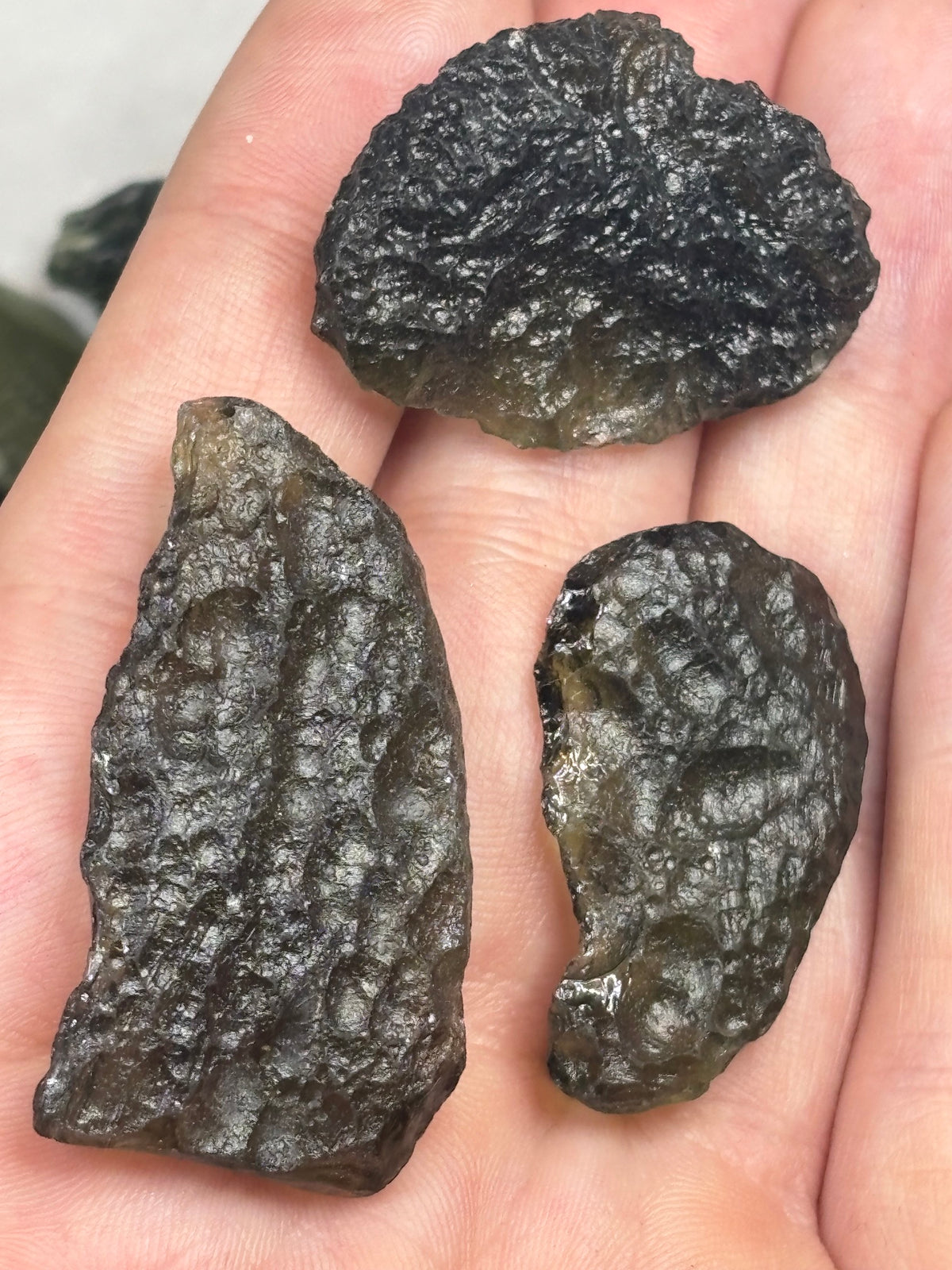 Echte Moldavite in Premium-Qualität – Seltene Tektite aus Museums-Mine Rarität aus Südböhmen + Zertifikat