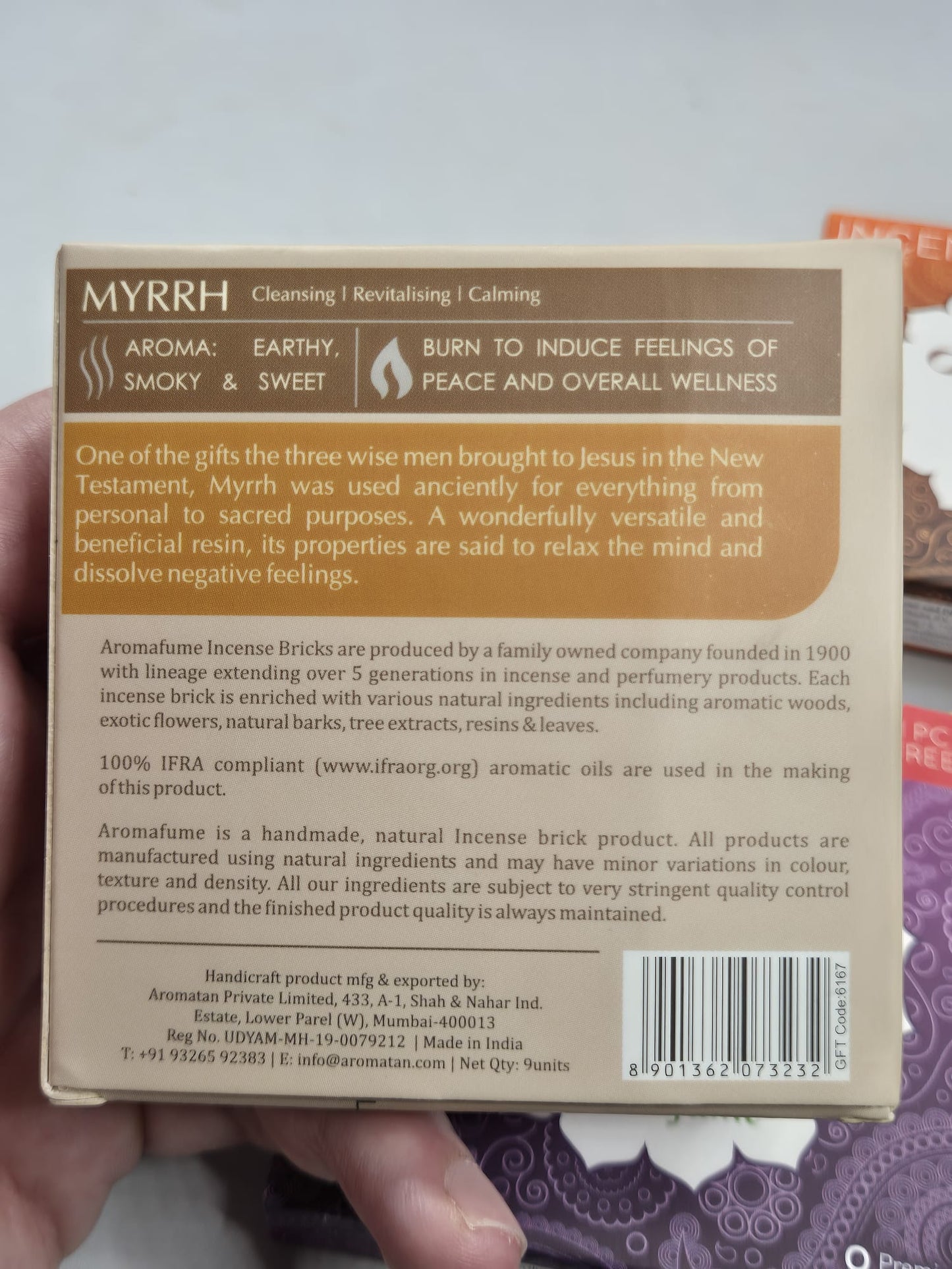 Weihrauch Blöcke 100% natürliche Inhaltsstoffe Aromafume Ätherische Öle verdampfen ohne richtigen Rauch
