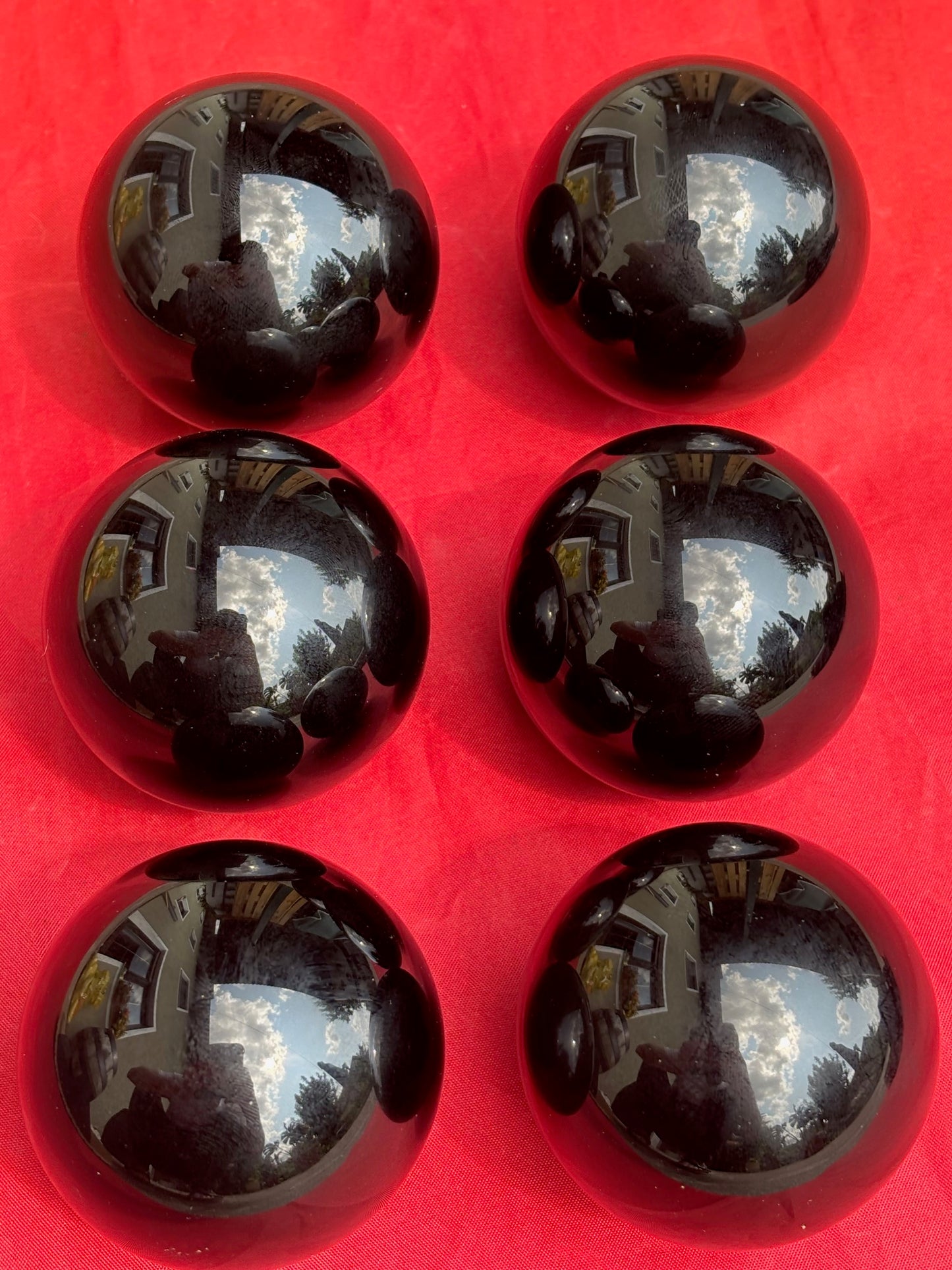Schwarze Obsidian Kugel, in bester Qualität, durchschnittlich ca. 55mm Durchmesser