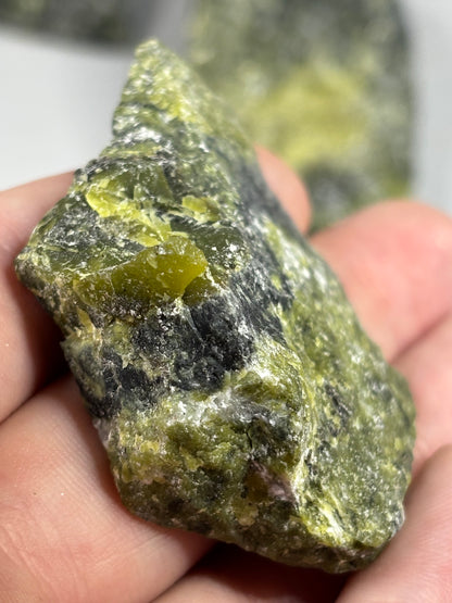Serpentinit Rohsteine, Schlangenstein afrikanische Jade Serpentin
