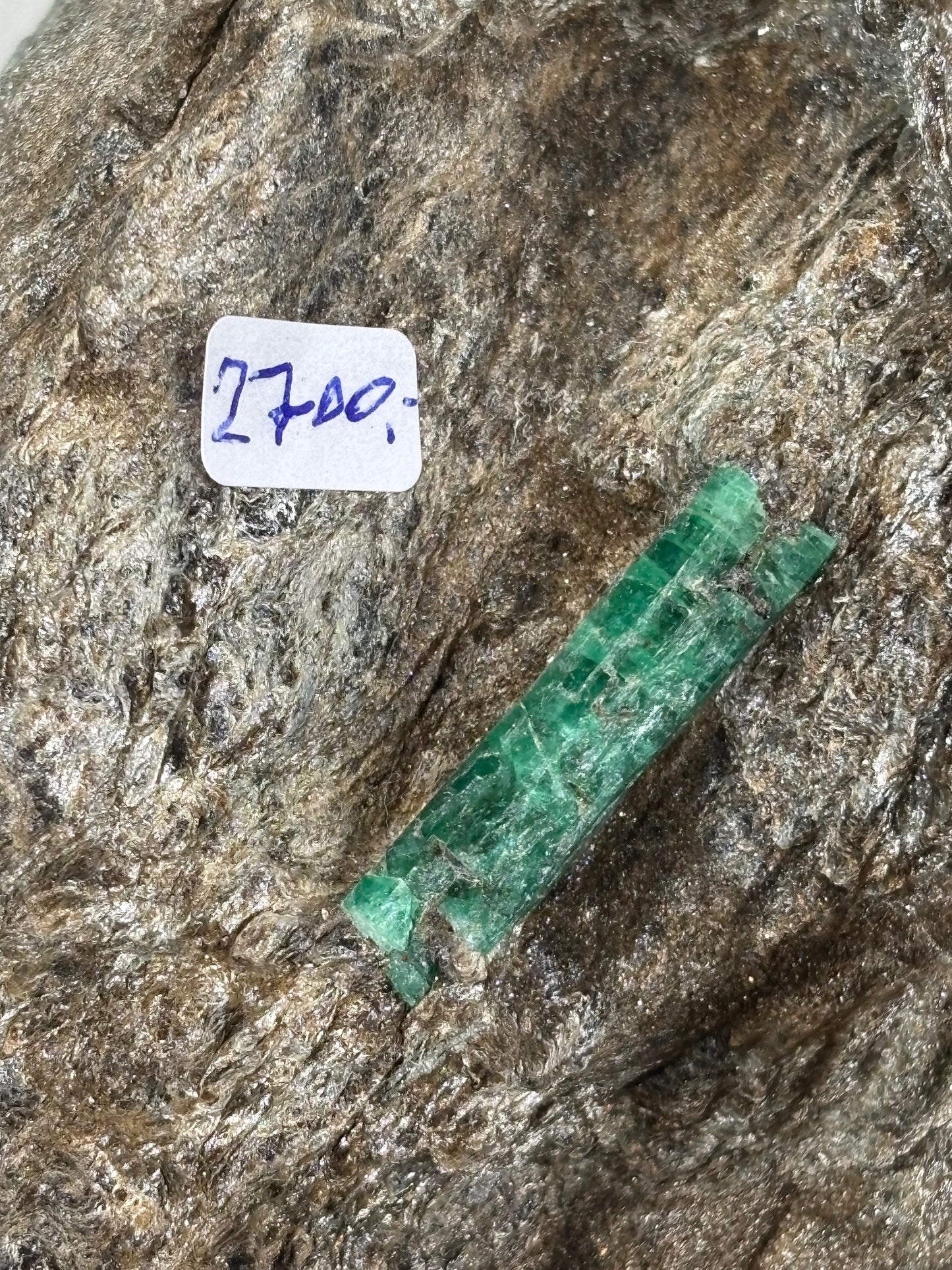 Smaragdkristalle auf Matrix, Habachtal EXTRA Qualität, Museumsstück Smaragd