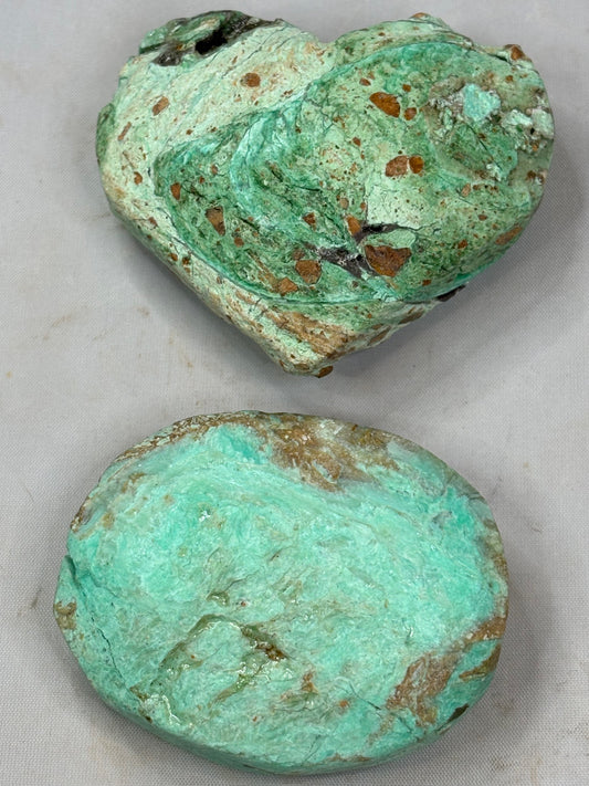 Türkis stabilisiert, Herz oder Handschmeichler, Pebble