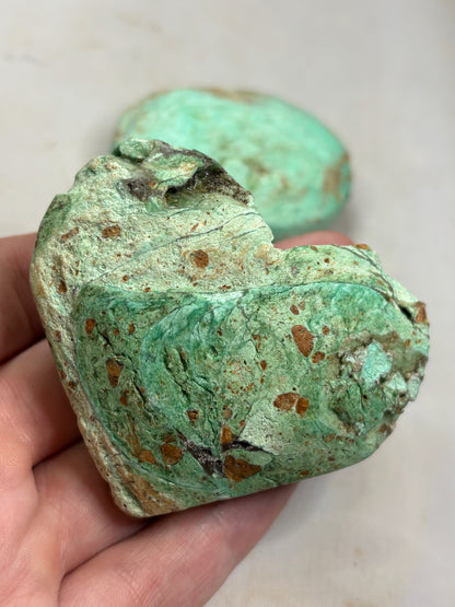 Türkis stabilisiert, Herz oder Handschmeichler, Pebble
