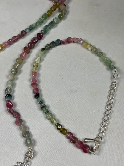 Buntes Turmalin Armband – Größenverstellbar (Regenbogen-Turmalin)