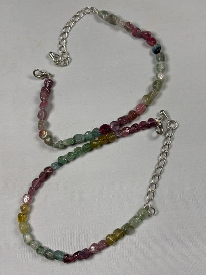 Buntes Turmalin Armband – Größenverstellbar (Regenbogen-Turmalin)