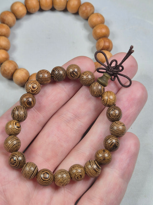 Edelholz Perlen Armbänder, Zedern oder Wengenholz Himalaya-Zeder